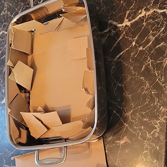 lagostina deep lasagna roasting pan with rack 39cmx28cmx10cm - Picture 6 of 13